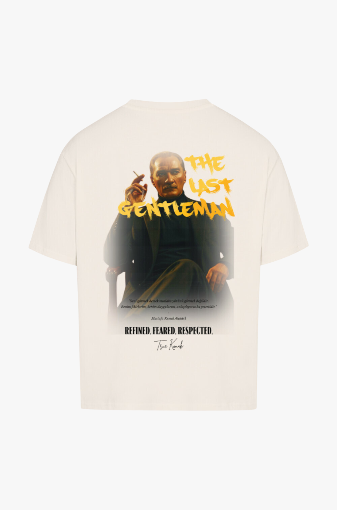 LAST GENTLEMAN (Weiss) - OVERSIZED SHIRT