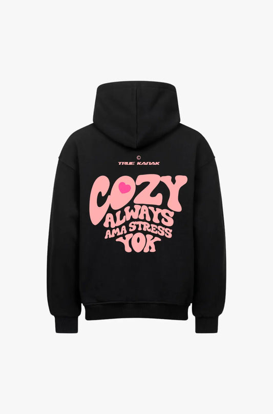 COZY STRESS YOK - OVERSIZED HOODIE - TRUE KANAK