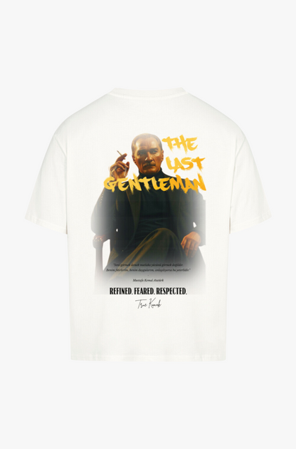 LAST GENTLEMAN (Weiss) - OVERSIZED SHIRT
