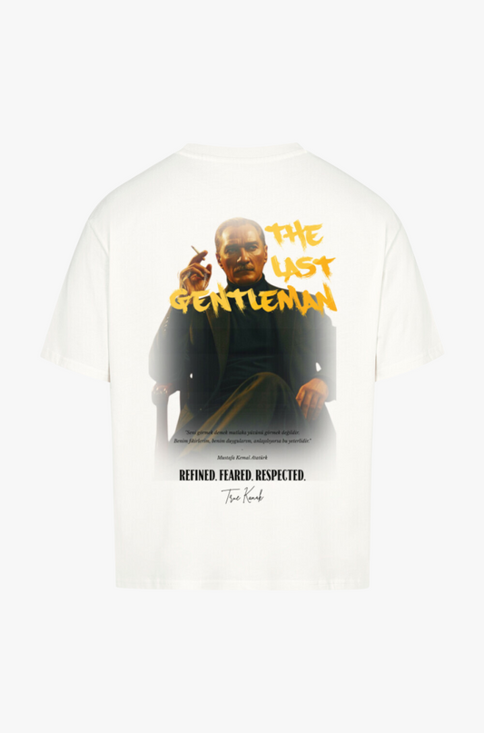 LAST GENTLEMAN (Weiss) - OVERSIZED SHIRT