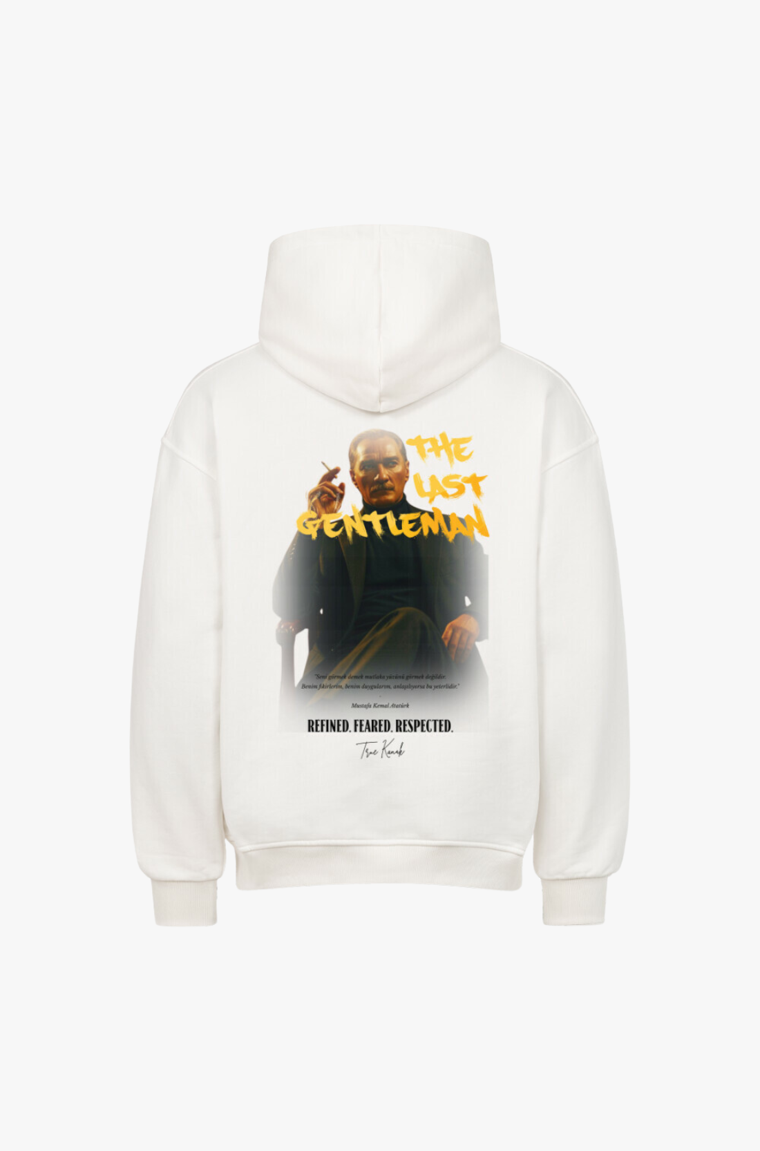 LAST GENTLEMAN (Weiss) - OVERSIZED HOODIE