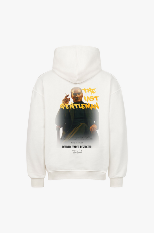 LAST GENTLEMAN (Weiss) - OVERSIZED HOODIE